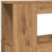 Cabecero LED madera ingeniería roble artisan 220x18,5x103,5 cm