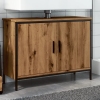 Armario lavabo baño madera ingeniería roble artisan 80x30x60 cm