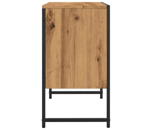 Mueble de lavabo de baño madera roble artisan 60x33x60 cm