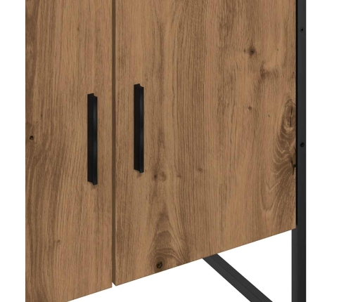 Mueble de lavabo de baño madera roble artisan 60x33x60 cm