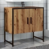 Mueble de lavabo de baño madera roble artisan 60x33x60 cm