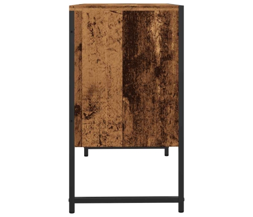 Mueble de lavabo madera de ingeniería envejecida 80x33x60 cm