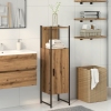 Armario de baño madera ingeniería roble artisan 33x33x120,5 cm