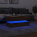 Mesa de centro con luces LED roble artisian 90x50x40 cm