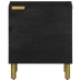 Mesitas de noche 2 uds madera maciza de mango negro 40x33x46 cm