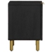 Mesitas de noche 2 uds madera maciza de mango negro 40x33x46 cm