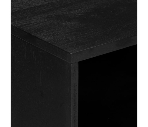 Mesita de noche madera de ingeniería negra 50x33x62 cm