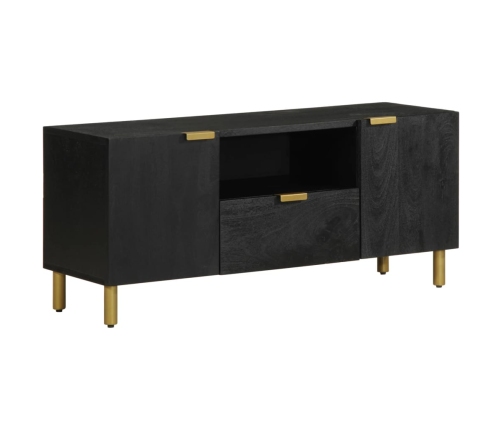 Mueble de TV madera de ingeniería negro 105x33x46 cm