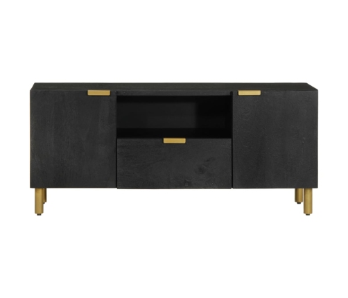 Mueble de TV madera de ingeniería negro 105x33x46 cm