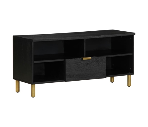 Mueble de TV madera de ingeniería negro 100x33x46 cm