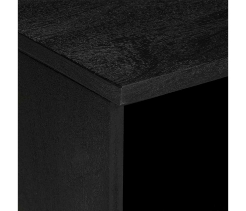 Mueble de TV madera de ingeniería negro 80x33x46 cm