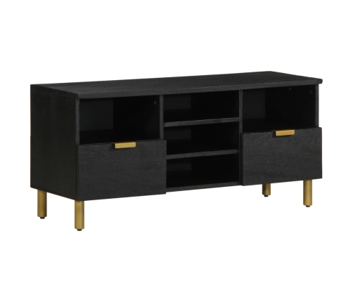 Mueble de TV madera de ingeniería negro 100x33x46 cm