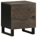 Mesitas de noche 2 uds madera maciza de mango negro 40x33x46 cm