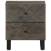 Mesitas de noche 2 uds madera maciza de mango negro 40x33x46 cm