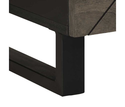 Mesa de centro madera maciza de mango negra 80x54x40 cm