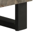 Mueble de TV madera maciza de mango negro 80x33x46 cm