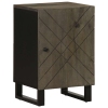 Mueble de baño de madera maciza de mango negro 38x33x58 cm