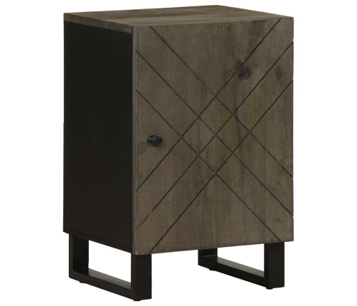 Mueble de baño de madera maciza de mango negro 38x33x58 cm