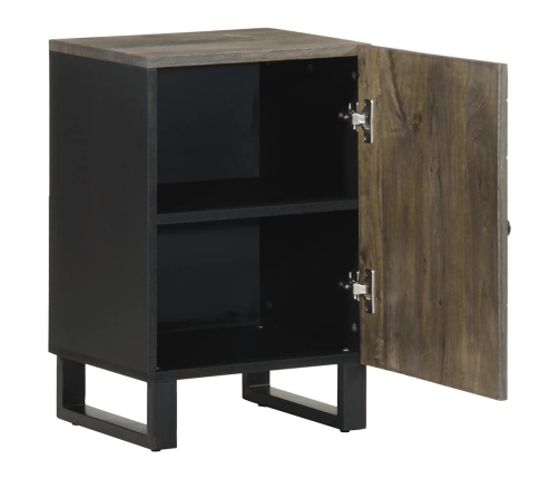 Mueble de baño de madera maciza de mango negro 38x33x58 cm