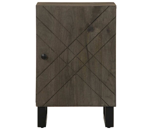 Mueble de baño de madera maciza de mango negro 38x33x58 cm