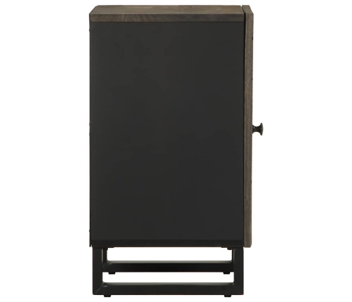 Mueble de baño de madera maciza de mango negro 38x33x58 cm