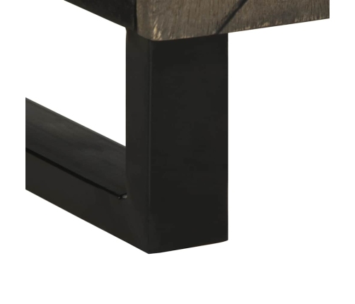 Mueble de baño de madera maciza de mango negro 38x33x58 cm