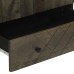 Aparador alto madera maciza de mango negro 60x33x100 cm