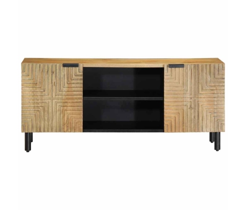 Mueble de TV marrón 105x33x46 cm madera maciza mango