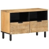 Mueble de TV madera maciza mango marrón 70x33x46 cm