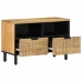 Mueble de TV madera maciza mango marrón 70x33x46 cm