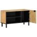 Mueble de TV madera maciza mango marrón 80x31,5x46 cm