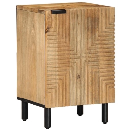 Mueble de baño madera maciza mango marrón 38x33,5x58 cm