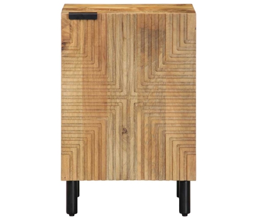 Mueble de baño madera maciza mango marrón 38x33,5x58 cm