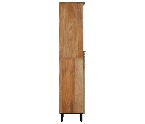 Mueble de baño de madera maciza de mango marrón 38x33x160 cm