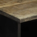 Mesita de noche de madera maciza de mango gris claro 40x33x46cm