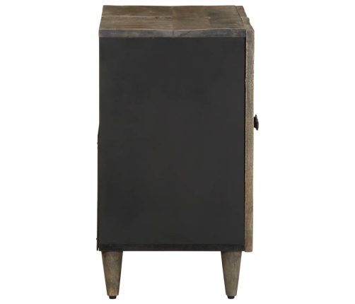 Armario de lavabo para baño madera maciza de mango 62x33x58 cm