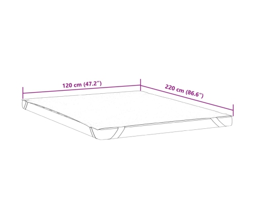 Protector de colchón impermeable blanco 120x220 cm