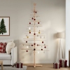 Árbol de Navidad de madera de adorno madera maciza pino 210 cm