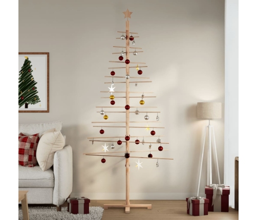 Árbol de Navidad de madera de adorno madera maciza pino 210 cm