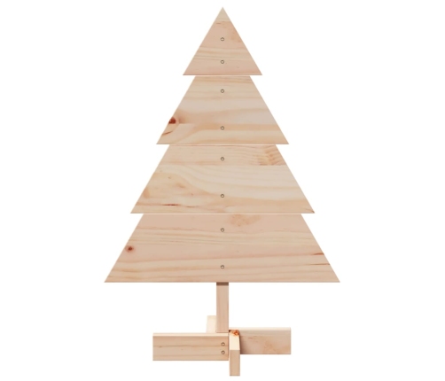 Árbol de Navidad de adorno madera maciza 70 cm