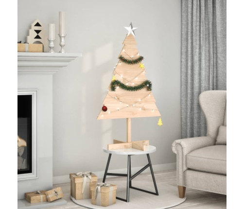 Árbol de Navidad de adorno madera maciza 110 cm