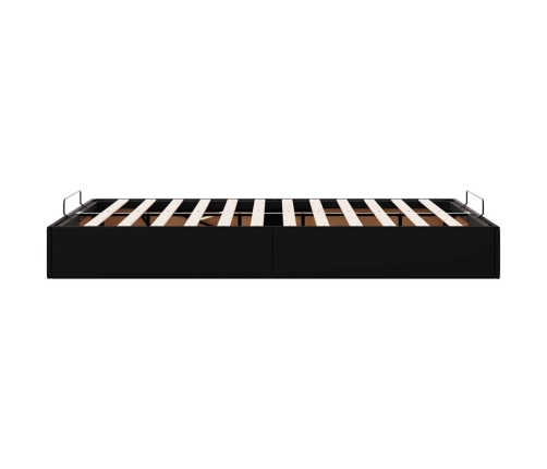 Estructura cama otomana sin colchón negro 120x190cm