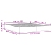 Estructura cama otomana sin colchón terciopelo rosa 160x200 cm