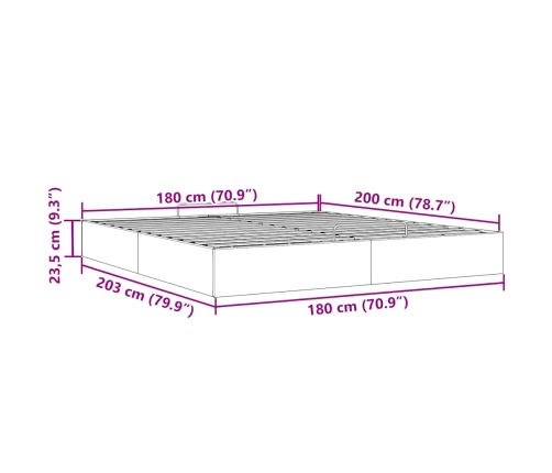 Estructura cama otomana sin colchón terciopelo rosa 180x200 cm