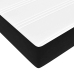 Estructura cama otomana colchón terciopelo negro 90x200 cm