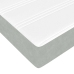 Estructura de cama otomana con colchón gris claro 160x200cm
