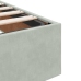 Estructura de cama otomana con colchón gris claro 160x200cm