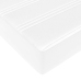 Estructura de cama otomana con colchones cuero sintético blanco