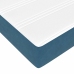 Estructura de cama otomana colchones terciopelo azul oscuro