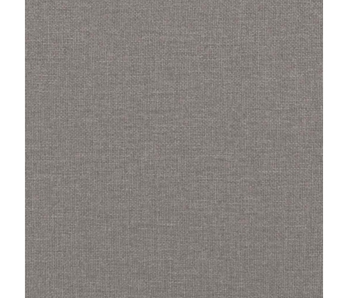 Cama otomana con colchón tela gris pardo 140x200 cm